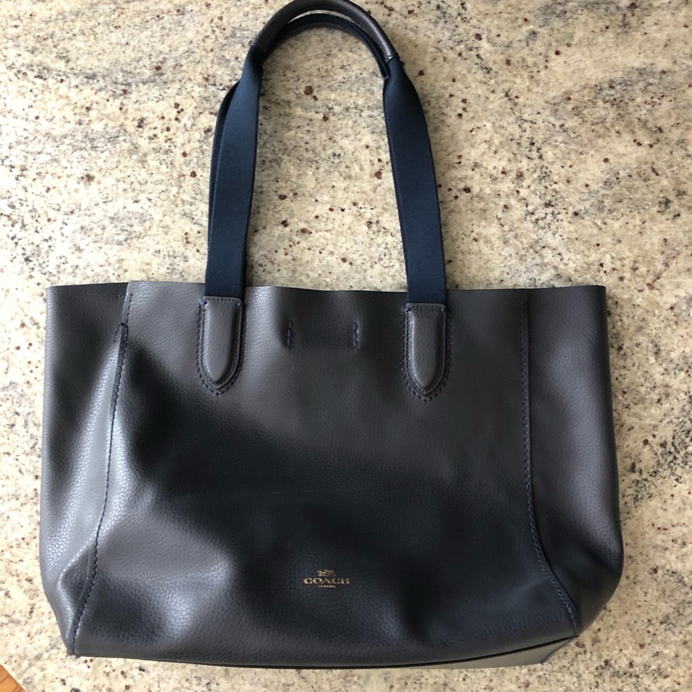 Navy Blue Coach Purse